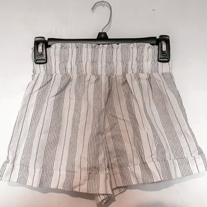 Forever 21 Beach Shorts White and Black Stripes